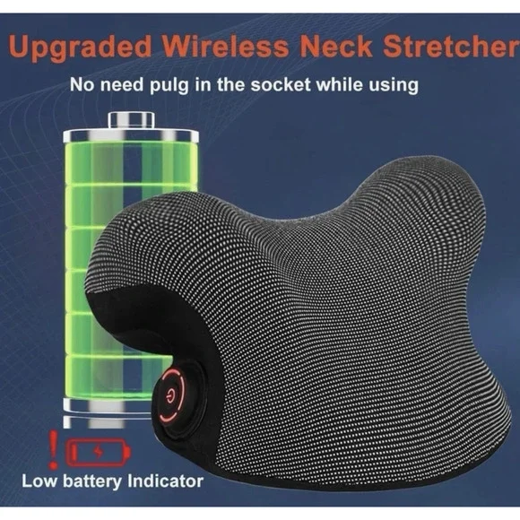Cordless Heated Neck Stretcher Device – Rechargeable NTC Temperature Control, De - Picture 2 of 9